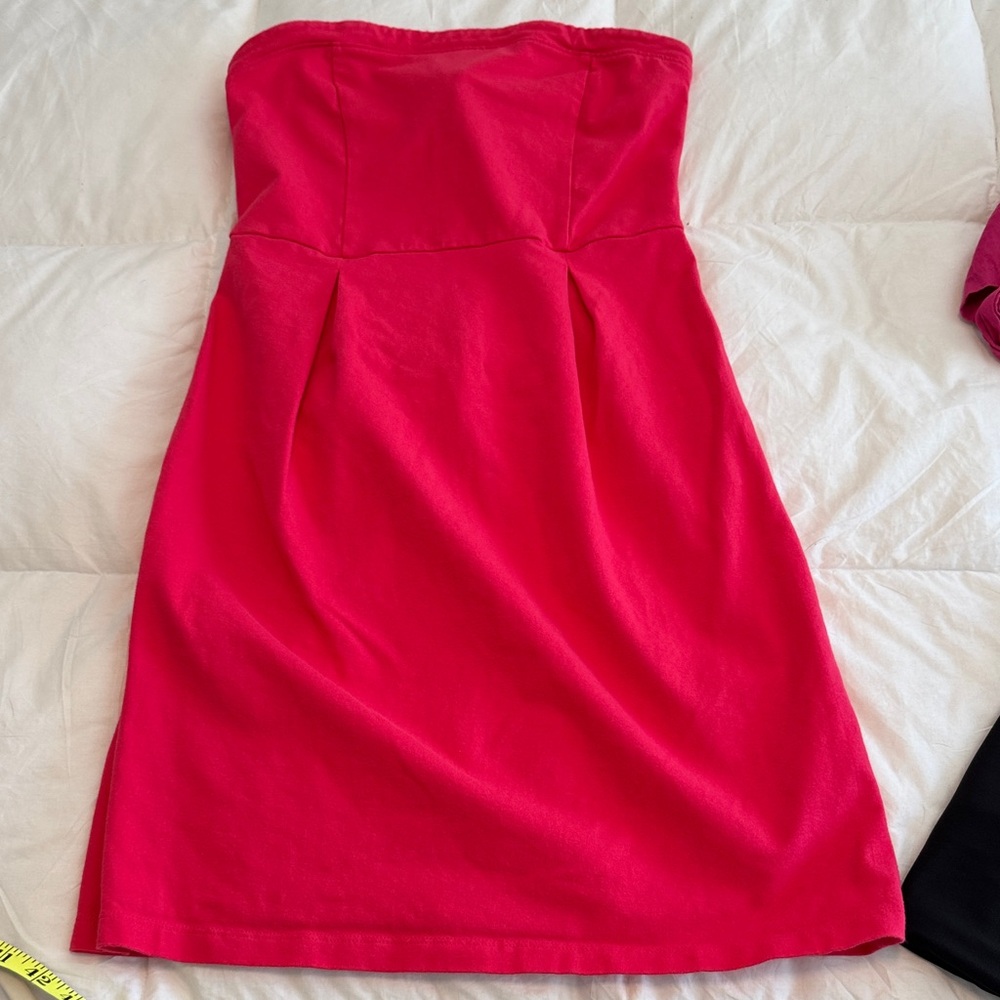 Old Navy Bright Pink Strapless Dress SP